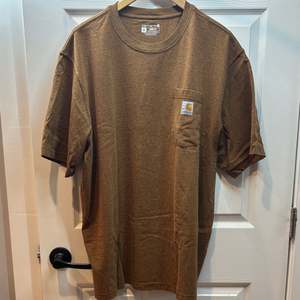 Carhartt Men's Tan Short Sleeve Tee